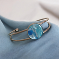 Bracelet Anneau de couleur- Aqua