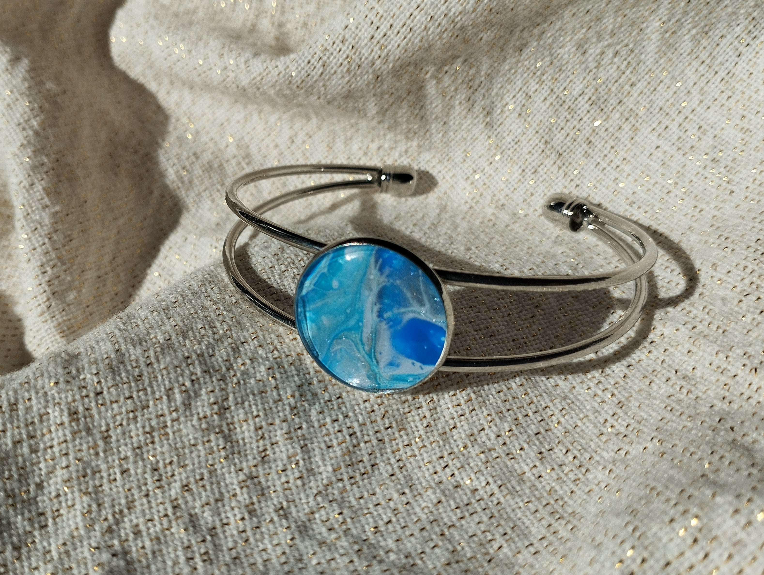 Anneau de couleur- Aqua