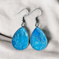 Boucles d'oreilles Gouttes de couleurs- Aqua