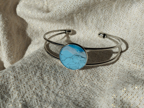 Anneau de couleur- Aqua