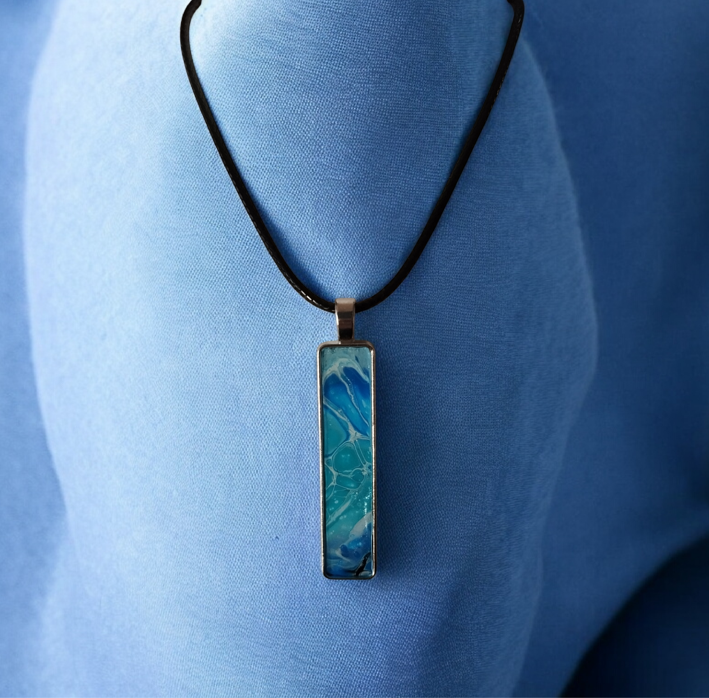 Pendentif Prisme- Aqua